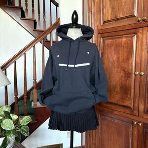 Cute Smile Hoodie Black White DreamBranding Silly Smiley Face